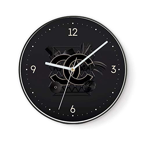 Reloj de Pared Familia Reloj Creativo modernista Negro y el Reloj de Pared de Estilo Art Blanca Apta for Sala de Estar Dormitorio 20.03.06 (Color : C)