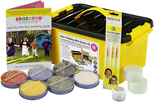 Snazaroo - Pintura facial y corporal, mini kit para principiantes, 14 piezas , color/modelo surtido