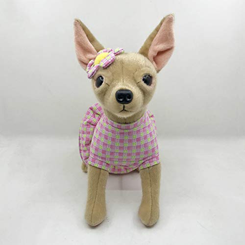 zcm Juguete de Peluche Kawaii Chihuahua Perro Cachorro De Felpa Juguete Triver Relleno Animales Muñeca Niños Niños Niño Cumpleaños Tienda De Regalos Home Decor Artesanías