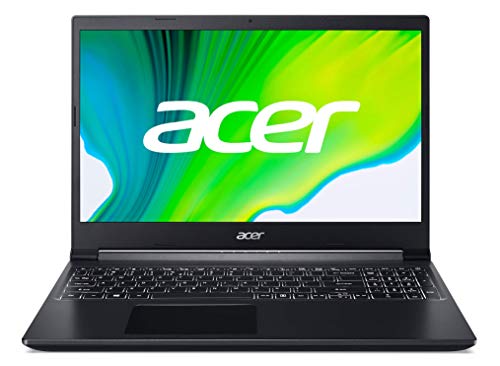 Acer Aspire 7 - Ordenador portátil de 15.6" FHD (AMD Ryzen 5 3550H, 8 GB RAM, 512 GB SSD, NVIDIA GeForce GTX 1650 4 GB, Sin Sistema Operativo) Negro - Teclado QWERTY Español