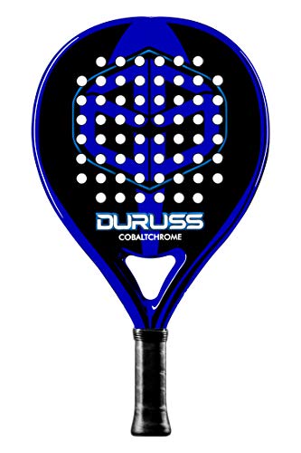 Duruss Profesional Cobalt Chrome Pala de Pádel, Adultos Unisex, Black/Blue, Talla Única