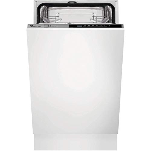 Electrolux ESL4510LO Totalmente integrado 9cubiertos A+ lavavajilla - Lavavajillas (Totalmente integrado, Blanco, Slimline (45 cm), Negro, Gris, Sensor, Frío, Caliente)