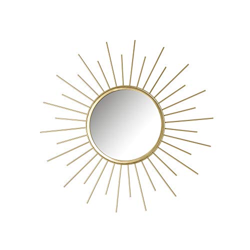 Espejo Sol Dorado de Metal de ø 45 cm - LOLAhome