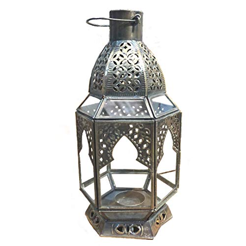 Farol de mesa marroquí – Vela votiva – latón