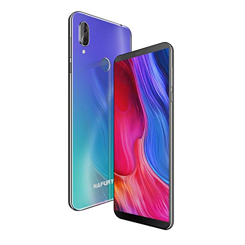 HAFURY NOTE 10 4G Android 9 Dual Sim Smartphone Libre Desbloqueado, pantalla 5.93 inch FHD con batería de 4000Mah, 4GB RAM+32GB ROM, ampliable hasta 128 GB, teléfono móvil doble cámara 8MP+16MP,Aurora