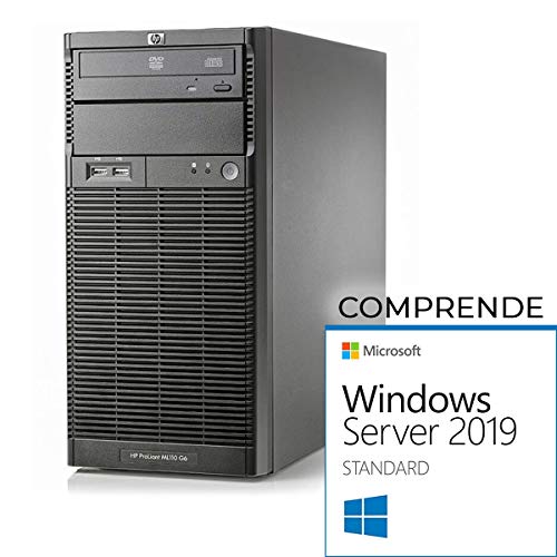 HP ML110 G6 Tower Xeon Quad Core X3430-16gb RAM - 2X 500 GB SATA - Raid - Windows Server 2019 Standard (Reacondicionado)
