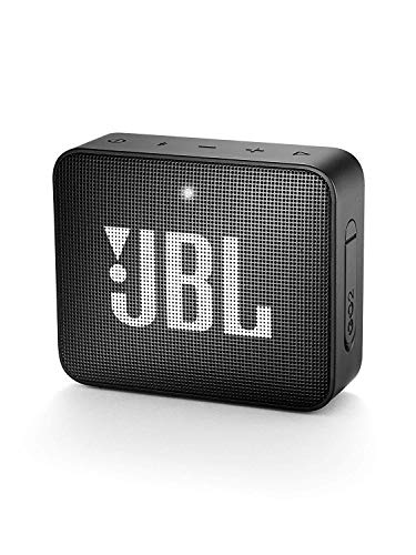 JBL GO 2 - Altavoz inalámbrico portátil con Bluetooth, resistente al agua (IPX7), hasta 5h de reproducción con sonido de alta fidelidad, negro JBL GO 2 - Altavoz inalámbrico portátil con Bluetooth, resistente al agua (IPX7), hasta 5h de reproducción con sonido de alta fidelidad, negro