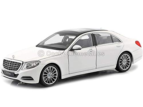 Mercedes clase S (W222), blanco, 2013, Modelo de Auto, modello completo, Welly 1:24 Mercedes clase S (W222), blanco, 2013, Modelo de Auto, modello completo, Welly 1:24