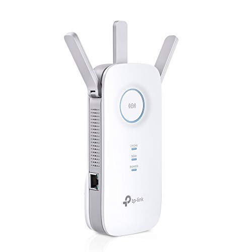 New TP-Link Repetidor WiFi Inalámbrico, Velocidad Dual Band AC1750, WiFi Extender y Access Point, Compatible con Módem Fibra y ADSL, 1 Puerto gigabit (RE455). New TP-Link Repetidor WiFi Inalámbrico, Velocidad Dual Band AC1750, WiFi Extender y Access Point, Compatible con Módem Fibra y ADSL, 1 Puerto gigabit (RE455).