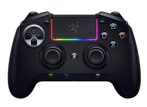 Razer Raiju Ultimate 2019 - Controlador de juego PS4/PC inalámbrico, con cable con botones de acción mecha-tactile, componentes intercambiables, panel de control rápido e iluminación chroma RGB