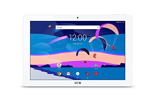 SPC Gravity - Tablet con pantalla IPS HD 10.1 pulgadas, memoria interna 32GB, RAM 3GB, WiFi y Bluetooth – Color Blanca