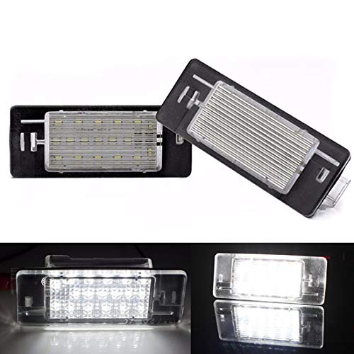 2pcs 18 LED Luz de Matrícula para Coche, Lámpara Placa Matrícula para Vectra C Estate 02-08 Insignia Tourer Astra Sports Tourer Wagon, Canbus 3528SMD 12V Canbus Error Free Xenón Blanco 2pcs 18 LED Luz de Matrícula para Coche, Lámpara Placa Matrícula para Vectra C Estate 02-08 Insignia Tourer Astra Sports Tourer Wagon, Canbus 3528SMD 12V Canbus Error Free Xenón Blanco