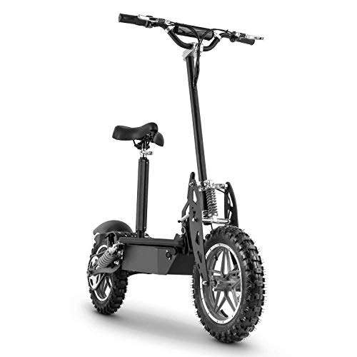 BEEPER Patinete eléctrico Cross/Plegable/con Asiento/potente/1000 W 36 V FX1000, Unisex Adulto, Negro, Universal