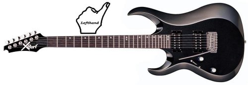 Cort X-2LH BK - Guitarra eléctrica (madera, para zurdos)