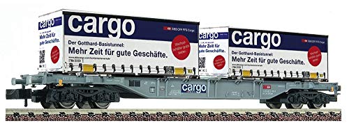 Fleischmann 825209 Der Gotthard Basistunnel - Carro portacontenedores, SBB Fleischmann 825209 Der Gotthard Basistunnel - Carro portacontenedores, SBB