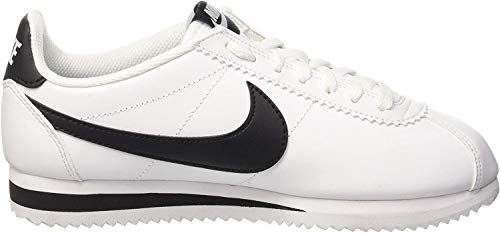 Nike Wmns Classic Cortez Leather, Zapatillas para Mujer, Blanco (White/Black-White 101), 39 EU