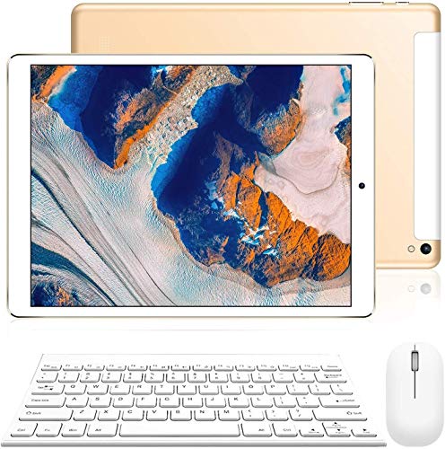 Tablet 10 Pulgadas Android 9.0 Ultrar-Rápido Tablets 3 GB RAM 32 GB/128GB ROM 4G Dual SIM/WiFi 8500mAh Batería Quad Core (GPS, Bluetooth, OTG, Netfilix,Type-C)-Certificación Google GMS