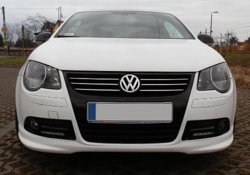 Volkswagen VW Eos Cabrio Coupé frontal Alerón Labio Spoiler Tuning Volkswagen VW Eos Cabrio Coupé frontal Alerón Labio Spoiler Tuning