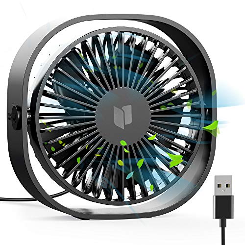 RATEL Ventilador de Mesa USB, Ventilador de Escritorio 12.5 cm Use con Cable de 1.2 Metros, portátil y Personal para el hogar y la Oficina Silencioso y Potente, lo enfría en el Verano Caliente, Negro RATEL Ventilador de Mesa USB, Ventilador de Escritorio 12.5 cm Use con Cable de 1.2 Metros, portátil y Personal para el hogar y la Oficina Silencioso y Potente, lo enfría en el Verano Caliente, Negro