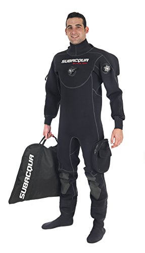 Subacqua Traje Seco Black Dry Sport, Negro, Talla L