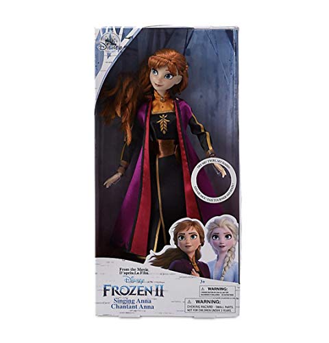 D Disney Store Anna Muñeca Cantante, Frozen 2, Original Disney