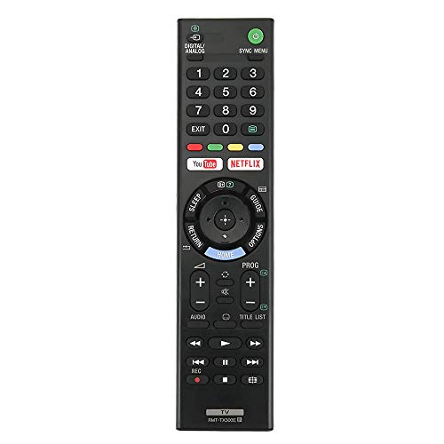 Earthma RMT-TX300E - Mando a distancia para Sony 3D Smart LED LCD TV, mando a distancia universal de repuesto para Sony TV RMT-TX300E con botones Netflix/YouTube
