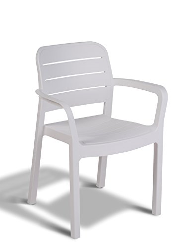 Keter -  Silla de jardín exterior Tisara, Color blanco