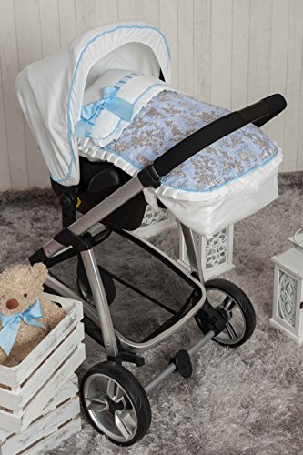 Babyline Toile - Saco porta bebé, grupo 0, color azul