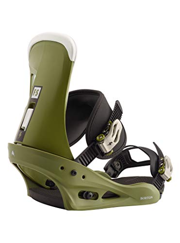 Burton Freestyle Fijación para Tabla de Snowboard, Hombre, Camp On Green, Large Burton Freestyle Fijación para Tabla de Snowboard, Hombre, Camp On Green, Large
