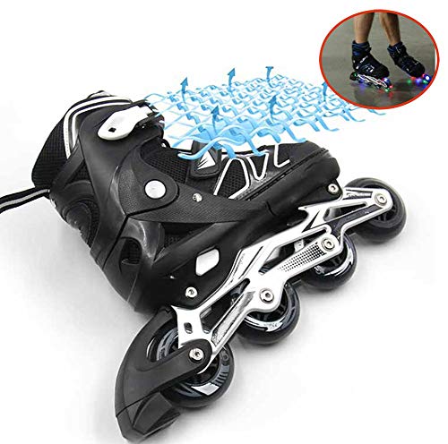 Patines en Línea para Adultos de una Hilera Zapatos Profesionales de Patinaje de Velocidad en Línea Fibra Carbono para Deportes al Aire Libre Fitness para Hombres Patines Ruedasblack-38 to 41 Patines en Línea para Adultos de una Hilera Zapatos Profesionales de Patinaje de Velocidad en Línea Fibra Carbono para Deportes al Aire Libre Fitness para Hombres Patines Ruedasblack-38 to 41