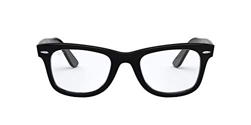 Ray-Ban Wayfarer 2000 Monturas de gafas, Shiny Black, 50 Unisex-Adulto
