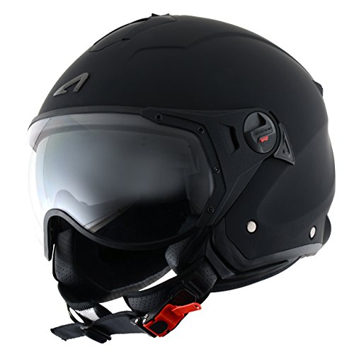 Astone Helmets MINISPORT-MBKXL Minijet Sport - Casco de motocicleta, Negro Mate, XL