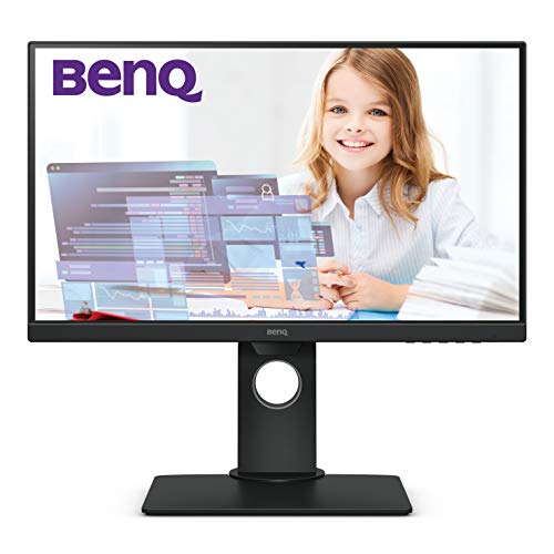 BenQ GW2480T - Monitor de 23.8" FullHD (1920x1080, 5ms, 60Hz, HDMI, IPS, DisplayPort, VGA, Altavoces, Eye-Care, Sensor Brillo Inteligente, Flicker-Free, Low Blue Light, Regulable Altura) - Color Negro