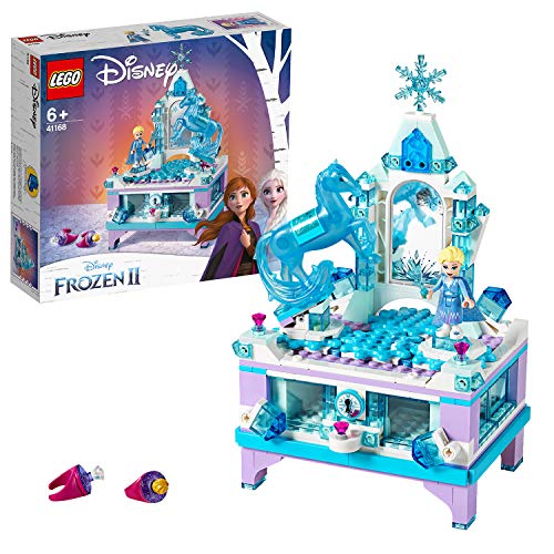 LEGO Disney Princess - Joyero Creativo de Elsa, Set de construcción con cajón con cerradura, espejo y plato giratorio, Incluye Minifigura de Nokk, Juguete de Frozen 2 (41168) LEGO Disney Princess - Joyero Creativo de Elsa, Set de construcción con cajón con cerradura, espejo y plato giratorio, Incluye Minifigura de Nokk, Juguete de Frozen 2 (41168)