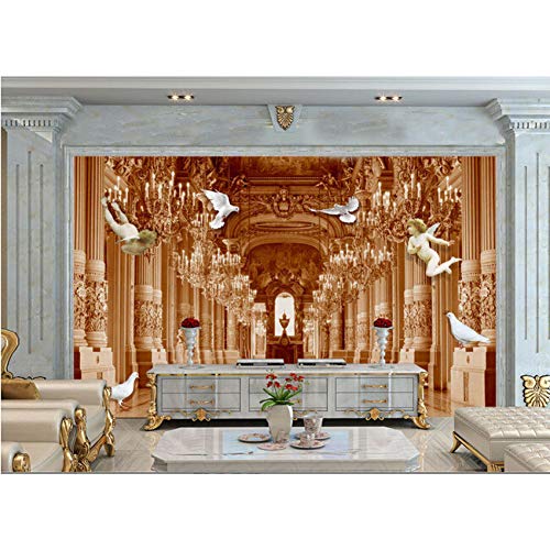 Papel tapiz 3D mural personalizado papel tapiz de seda pegatinas de pared Aristocracia real europea 3D ángel fondo papel tapiz de pared 3D/Tamaño:400x280cm