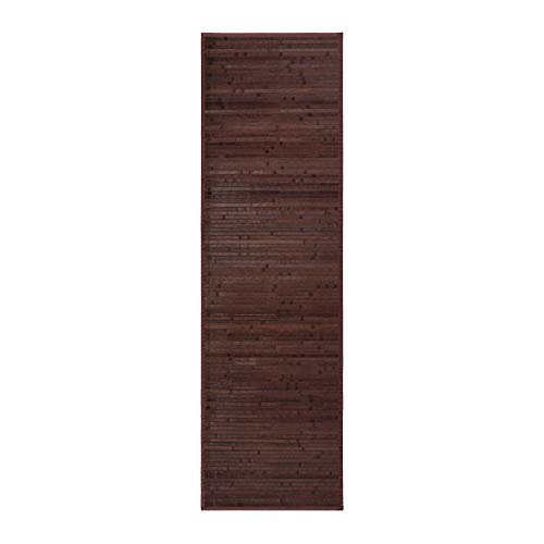 Alfombra pasillera Industrial marrón de bambú de 60 x 200 cm Factory - LOLAhome