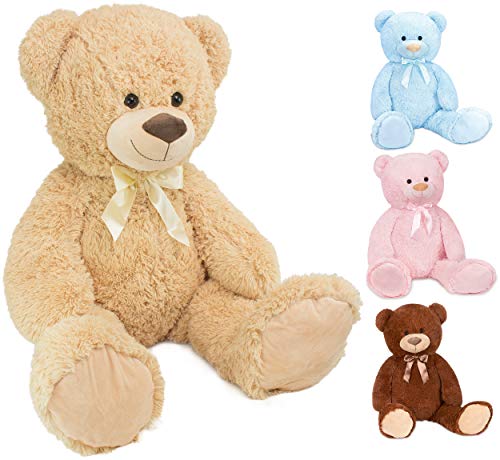 BRUBAKER Osito de Peluche de 100 cm de Altura - Beige BRUBAKER Osito de Peluche de 100 cm de Altura - Beige