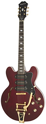 Epiphone Riviera Custom P93 - Guitarra eléctrica, color wine red