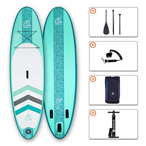 SEAPLUS Tabla de Paddle Surf Hinchable Sup Inflatable Stand up Paddle Board CL-G 10’6”*32”*6” con Inflador/Remo de Aluminio/Mochila/Leash/Fin, Carga hasta 130 Kg SEAPLUS Tabla de Paddle Surf Hinchable Sup Inflatable Stand up Paddle Board CL-G 10’6”*32”*6” con Inflador/Remo de Aluminio/Mochila/Leash/Fin, Carga hasta 130 Kg