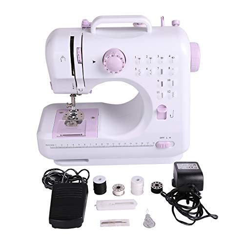 Sfeomi Maquina de Coser Electrica 12 Puntadas Mini Maquina de Coser Portatil con Luz de LED Sewing Machine para Ropa, Fundas de Almohadas, Sábanas Sfeomi Maquina de Coser Electrica 12 Puntadas Mini Maquina de Coser Portatil con Luz de LED Sewing Machine para Ropa, Fundas de Almohadas, Sábanas