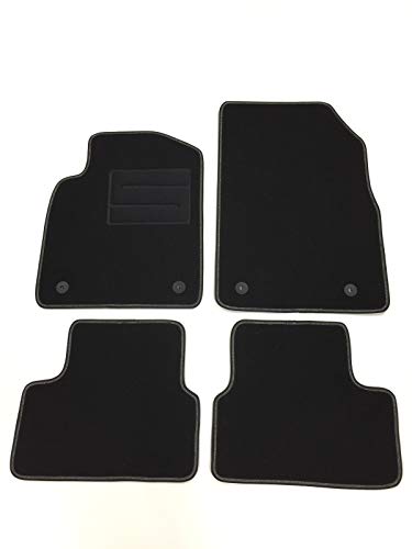 ASC - Juego de alfombrillas para Astra J (año de fabricación 2009 - 2015) - Alfombrillas para coche con logos y talonera ASC - Juego de alfombrillas para Astra J (año de fabricación 2009 - 2015) - Alfombrillas para coche con logos y talonera