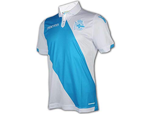 Macron Deportivo La Coruna - Camiseta de fútbol, color blanco, Unisex, Blanco/azul claro., medium