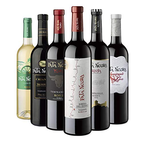 Pata Negra - Lote de 6 Botellas con D.O, Pack de 6 x 750 ml Pata Negra - Lote de 6 Botellas con D.O, Pack de 6 x 750 ml