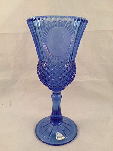 Vintage Avon 1976 Fostoria - Copa de vino para beber (20,3 cm), color azul