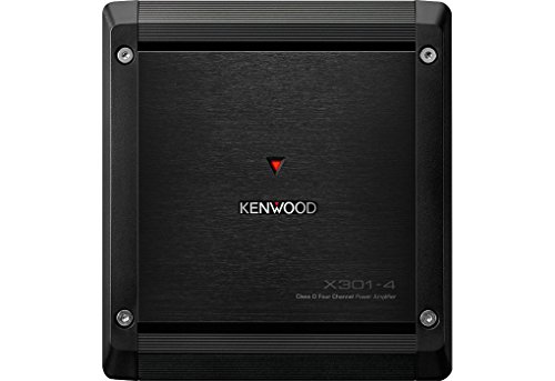 Kenwood X301-4 4.0 Coche Alámbrico Negro - Amplificador de Audio (4.0 Canales, D, 1%, 100 dB, 75 W, 50 W)