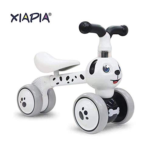 XIAPIA Bicicleta sin Pedales para Niños Bicicleta Bebe 1 Año Bicicleta Equilibrio 2 Año Bicicleta Infantil sin Pedales de Forma Animal Lindo de Abeja de Regalo Favorito del Niño (Perro)