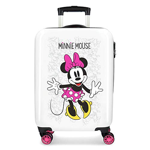 Disney Enjoy The Day Equipaje infantil, 55 cm, 34 litros, Blanco/Rosa Disney Enjoy The Day Equipaje infantil, 55 cm, 34 litros, Blanco/Rosa