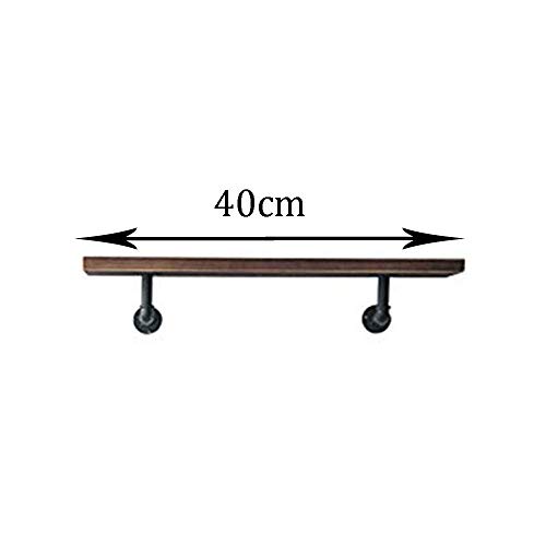 Estantería para Colgar Estante Mural Estante Flotante Hierro Forjado Estanterías Decorativas Madera Maciza Vintage Industrial Capacidad De Almacenamiento Adicional para Dormitorio, Sala De Estar Estantería para Colgar Estante Mural Estante Flotante Hierro Forjado Estanterías Decorativas Madera Maciza Vintage Industrial Capacidad De Almacenamiento Adicional para Dormitorio, Sala De Estar