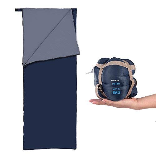 Lixada Saco de Dormir Ultraligero Compresible Multifuncional Saco de Dormir Rectangular 190 * 75cm 680g