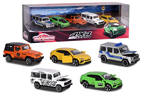 Majorette Pack 5 Coches de Metal de 7,5cm Escala 1:64, Multicolor (2053169)